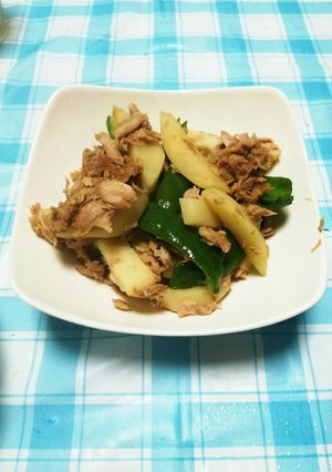 じゃがいもとピーマンのツナ炒め-レシピのメイン写真