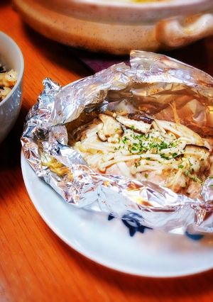 ♡鮭とキノコのガーリック醤油バター♡-レシピのメイン写真