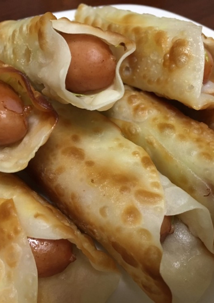 余った餃子の皮でソーセージ巻き-レシピのメイン写真