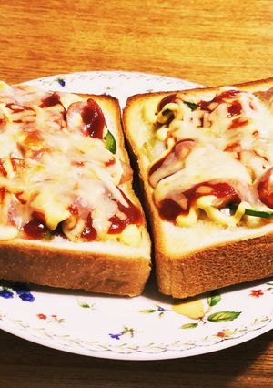 久留米 木村屋工場売店のピザトースト-レシピのメイン写真