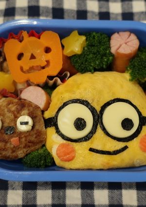 ミニオンズ ボブ&ティム キャラ弁-レシピのメイン写真