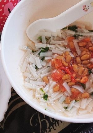 離乳食☆納豆の糸切れ抜群トマトうどん-レシピのメイン写真