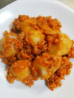 里芋と鶏ひき肉のケチャップ煮-レシピのメイン写真