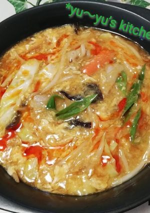 中華三昧で♡本格～酸辣湯麺～♪-レシピのメイン写真