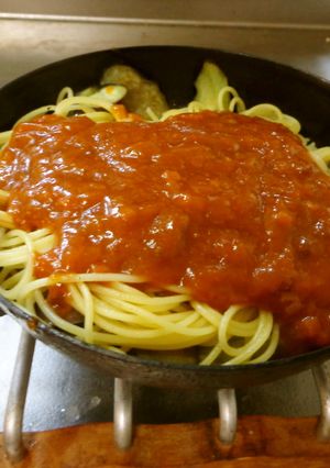 最速のナスのミートスパゲティ-レシピのメイン写真