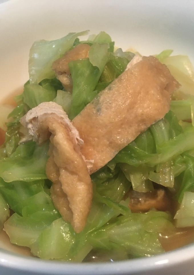 キャベツと油揚げの煮物-レシピのメイン写真