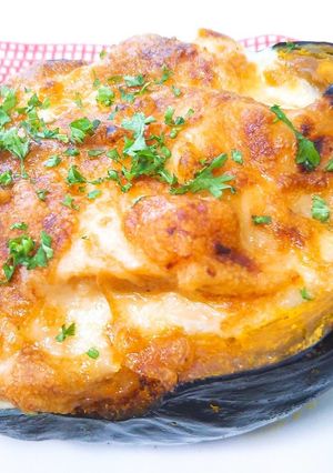 カボチャの器で♪高野豆腐グラタン-レシピのメイン写真