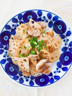 鶏肉とれんこんのさっぱり炒め-レシピのメイン写真