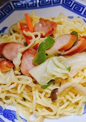 塩焼きそば　ウインナー入り。-レシピのメイン写真