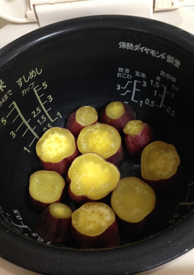 美味しいさつまいもの炊き方（炊飯器調理）-レシピのメイン写真