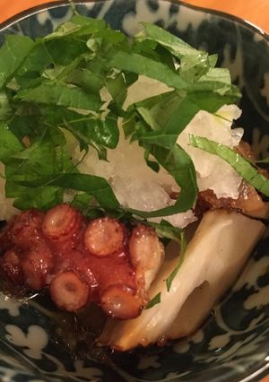 焼きれんこんと揚げタコ-レシピのメイン写真
