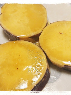 レンジでおやつ☆はちみつバターさつまいも-レシピのメイン写真