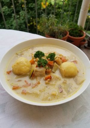 豆乳で!Veganクラムチャウダー-レシピのメイン写真