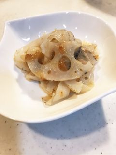 旦那がつくるれんこんの梅肉和え-レシピのメイン写真