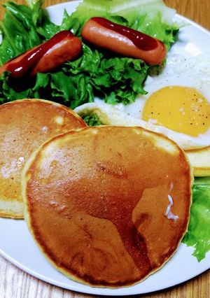 巣ごもり卵のお食事パンケーキ-レシピのメイン写真