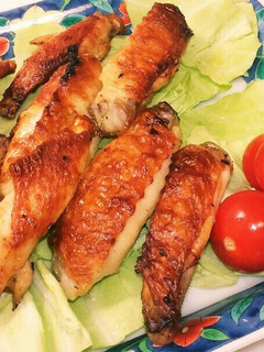 魚焼きグリルで、簡単手羽中カレー風味焼き-レシピのメイン写真