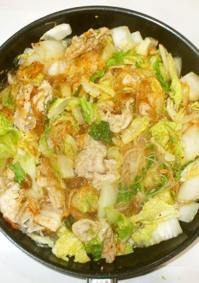 豚肉と白菜のキムチ蒸し♪簡単-レシピのメイン写真