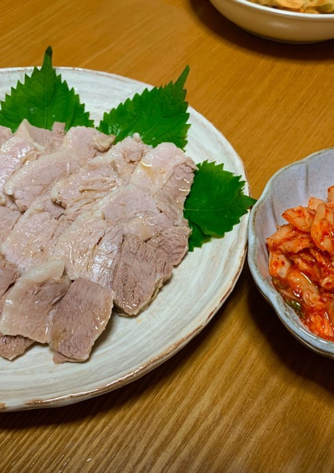茹で豚とキムチ-レシピのメイン写真