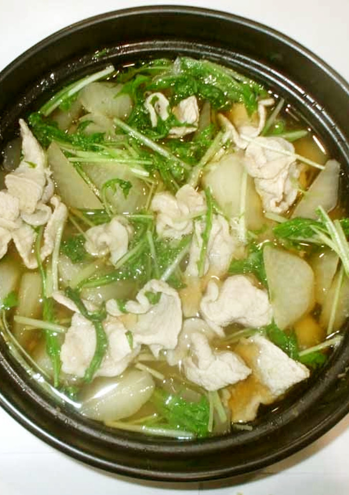 豚肉と大根の鍋♪簡単あっさり鍋スープ-レシピのメイン写真