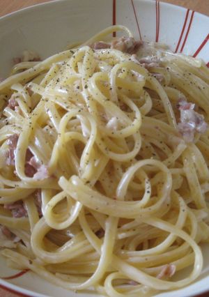 毎日食べたい！生ハムクリームパスタ-レシピのメイン写真