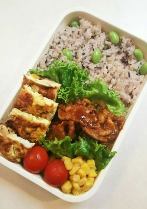 お弁当(10/18)ポークケチャップ-レシピのメイン写真