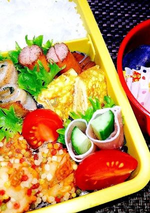 女子高生お弁当　100-レシピのメイン写真