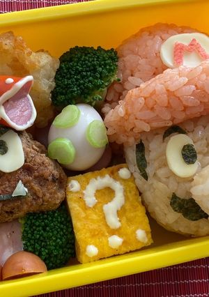 スーパーマリオ　キャラ弁-レシピのメイン写真