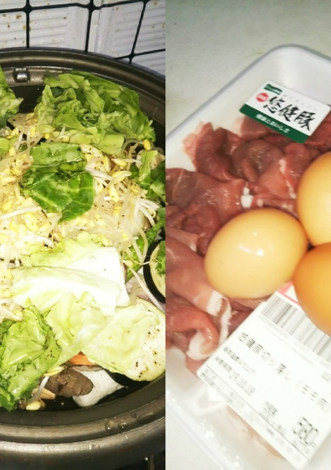 野菜鍋からの豚すき焼き（血ダ食1428）-レシピのメイン写真