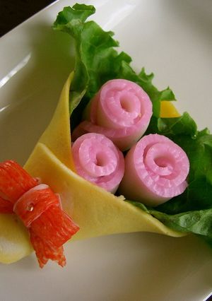 ローズの花束【キャラ弁おかず】-レシピのメイン写真