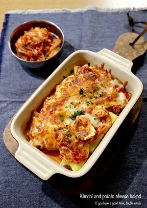 キムチとポテトのチーズ焼き-レシピのメイン写真