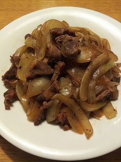 砂肝と玉ねぎの炒め物-レシピのメイン写真