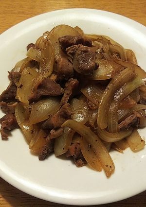 砂肝と玉ねぎの炒め物-レシピのメイン写真