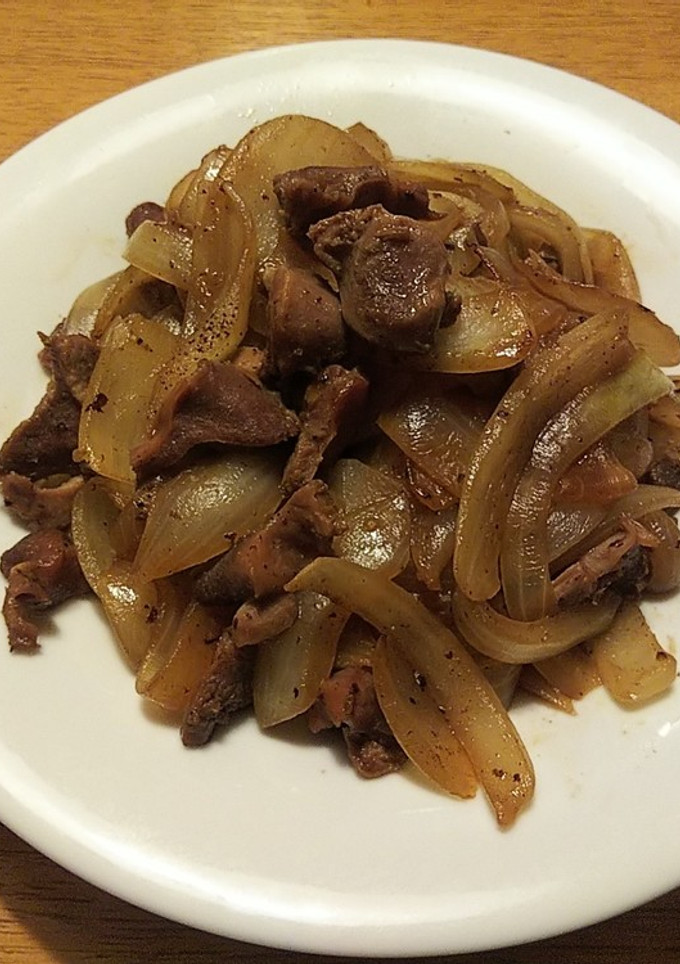 砂肝と玉ねぎの炒め物-レシピのメイン写真