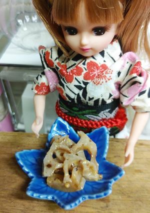 リカちゃん♡れんこんごま油粒マスタード和-レシピのメイン写真