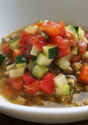 犬ご飯　エビとズッキーニのあんかけ-レシピのメイン写真