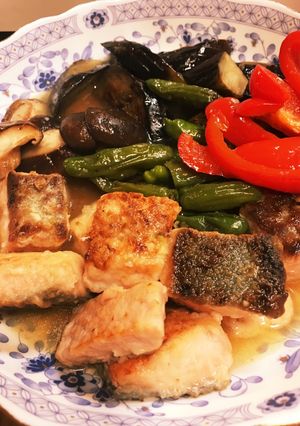 少しピリッと☆ 鮭と野菜の焼きびたし-レシピのメイン写真