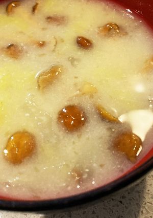 なめこと白菜の味噌汁-レシピのメイン写真