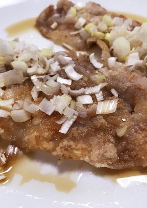 パリッと豚肉のネギポン酢がけ-レシピのメイン写真