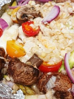 野菜たっぷり☆鶏胸肉のネギ塩ダレホイル焼-レシピのメイン写真