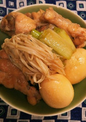 ☆ゆきひら鍋一つで☆鶏手羽元と卵の煮物♪-レシピのメイン写真