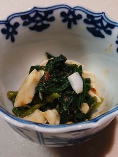 ニラの黄身味噌和え-レシピのメイン写真