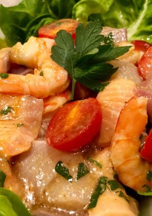 海老とシークワーサーのポン酢セビーチェ-レシピのメイン写真