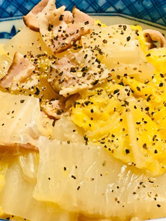 フライパンで簡単!白菜の旨煮-レシピのメイン写真