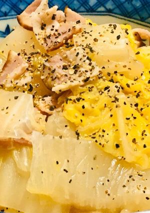 フライパンで簡単！白菜の旨煮-レシピのメイン写真