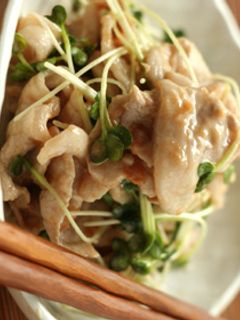 豚肉の冷しゃぶ♡梅マヨポン酢で-レシピのメイン写真