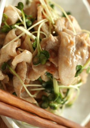 豚肉の冷しゃぶ♡梅マヨポン酢で-レシピのメイン写真