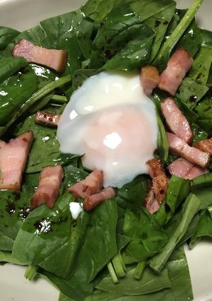 ほうれん草とベーコンのサラダ-レシピのメイン写真