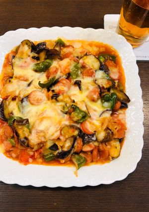 ナスのトマトチーズ焼き-レシピのメイン写真