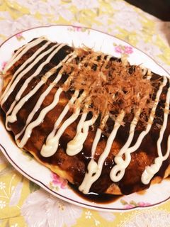キャベツ×卵 ☆簡単お好み焼き☆-レシピのメイン写真