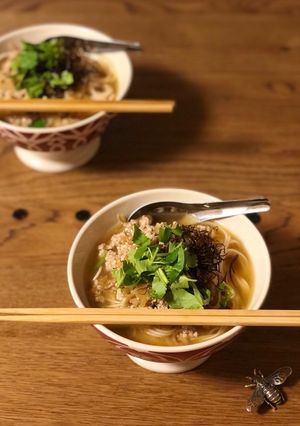 ちゃちゃっと⭐︎搾菜胡麻汁あったか素麺-レシピのメイン写真